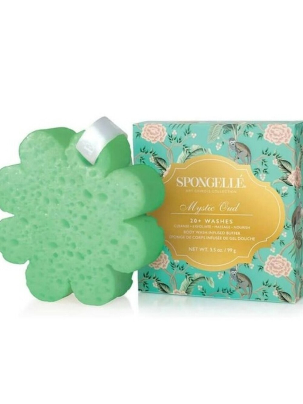 Spongelle Mystic Oud Art Chinois Body Wash Infused Buffer Sponge NWT